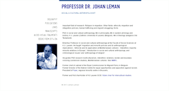 Desktop Screenshot of johanleman.be